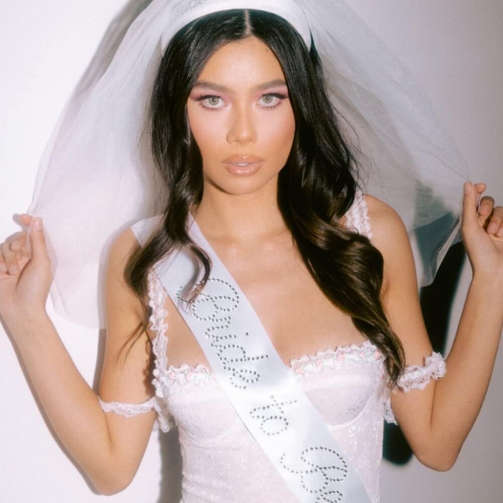Rhinestone Bride To Be Sash View 4